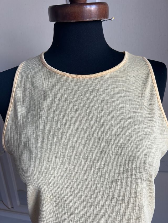 top a spalla larga donna gialla taglia M