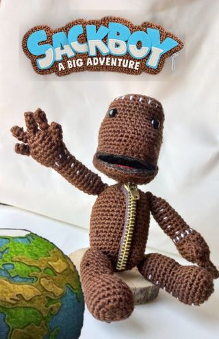 Muñeco Sack boy amigurumi 