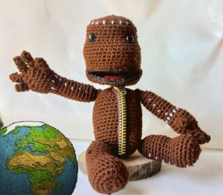 Muñeco Sack boy amigurumi 