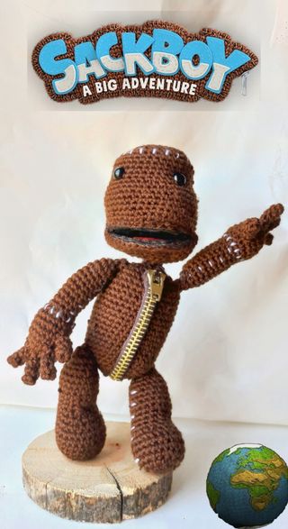 Muñeco Sack boy amigurumi 