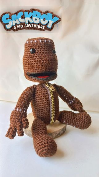Muñeco Sack boy amigurumi 