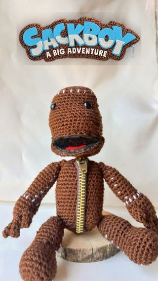 Muñeco Sack boy amigurumi 
