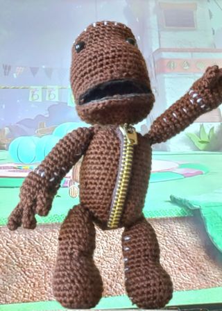 Muñeco Sack boy amigurumi 