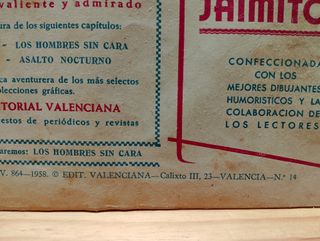 YUKI EL TEMERARIO , Nº 9 DE 1958 (ORIGInal