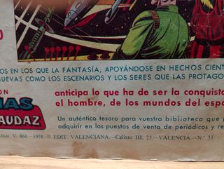 YUKI EL TEMERARIO , Nº 9 DE 1958 (ORIGInal