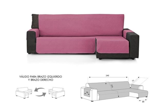 Fundas acolchadas chaise longue