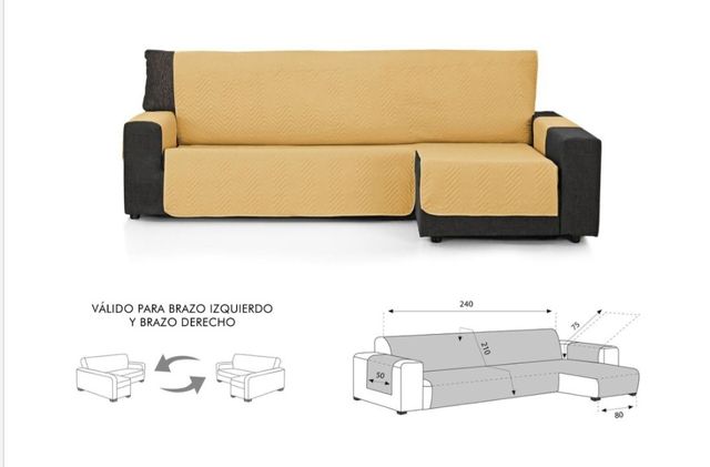 Fundas acolchadas chaise longue