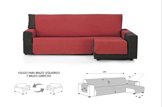 Fundas acolchadas chaise longue