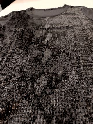 T shirt con paillettes