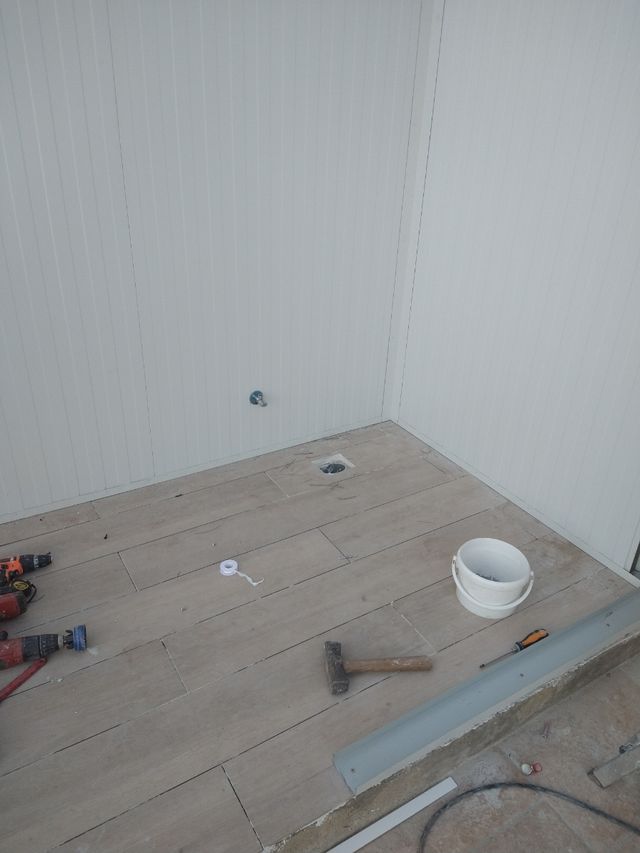Baño para exterior terminado en su totalidad