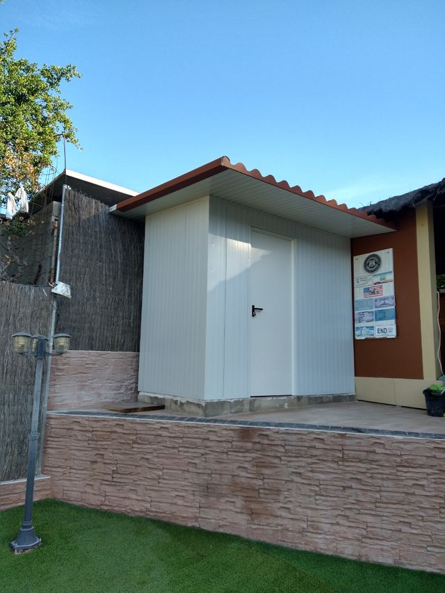 Baño para exterior terminado en su totalidad