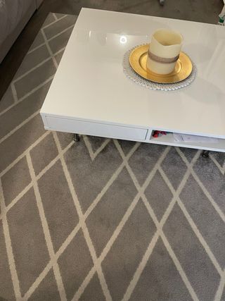 Mesa centro salon lacada 95x95cm