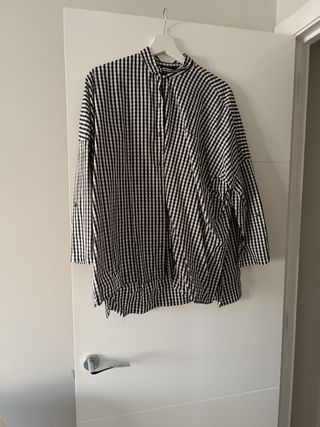 Camisa cuadros negros y blancos