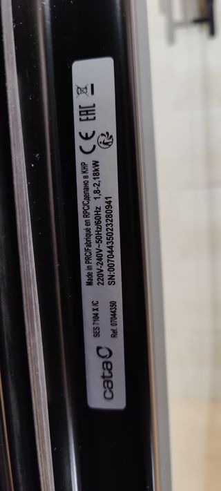 Horno Cata ref. SES 7104 X/C eléctrico NUEVO 250o-