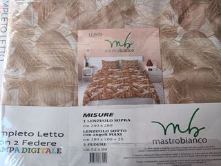 Lenzuola matrimoniali cotone policotone