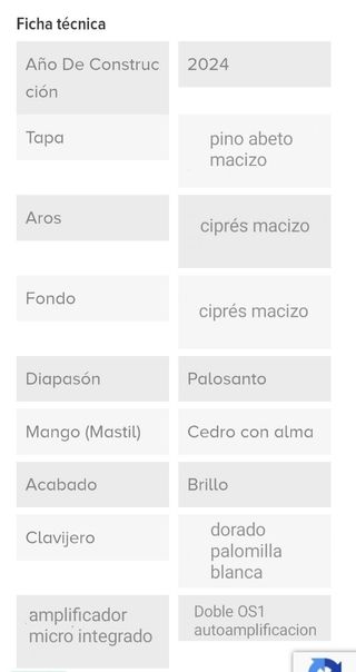 Guitarra flamenca AUTOAMPLIFICADA