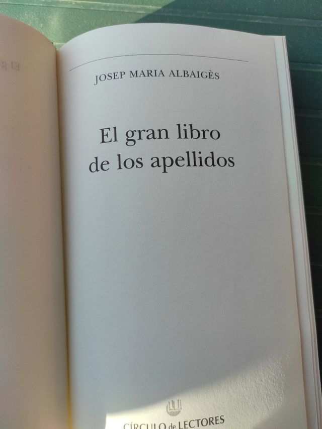 El gran libro de los apellidos