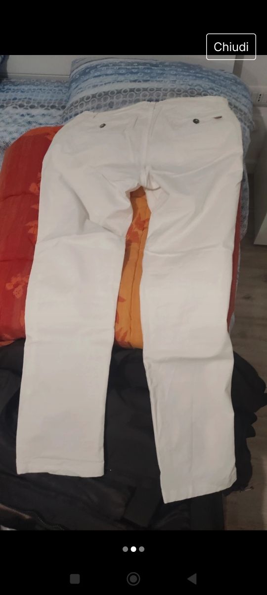 Pantalone bianco uomo