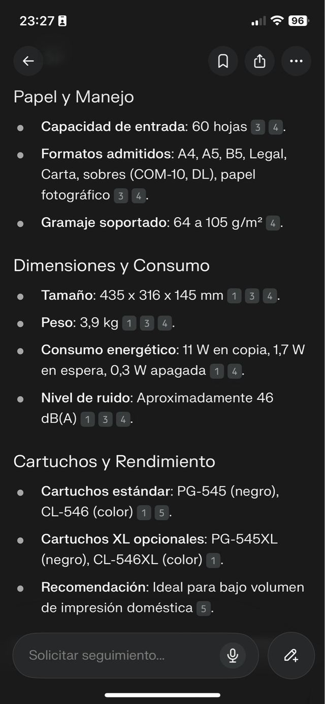 CANON Impresora y scanner NUEVA inhalambrica
