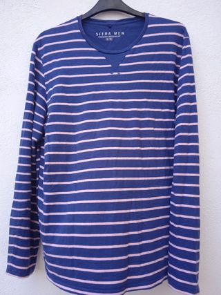 CAMISETA MANGA LARGA DE RAYAS (SFERA MEN) T: XL