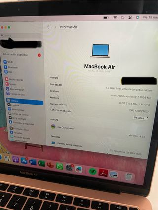 Macbook air 13” 2018
