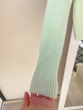 Cárdigan Suave Verde Menta Zara