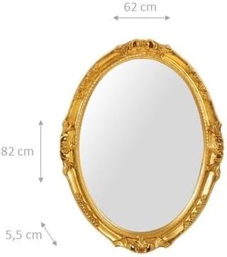 Elegante Specchio Artigianale in Legno 82x62cm –