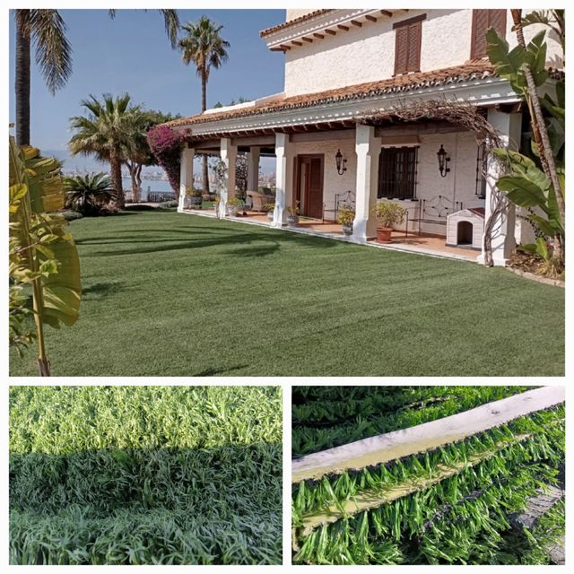 Césped artificial reciclado 🌿