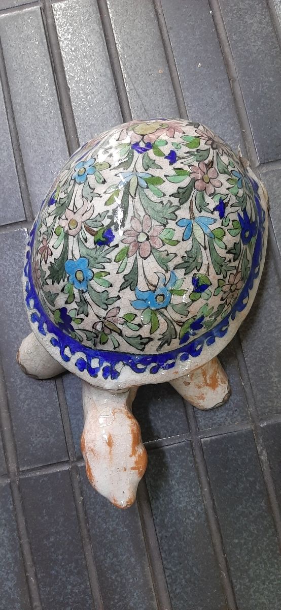 Tartaruga cm35 ceramica madreperla