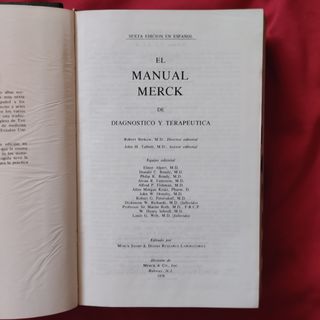 EL MANUAL MERCK SEXTA EDICIÓN 1981