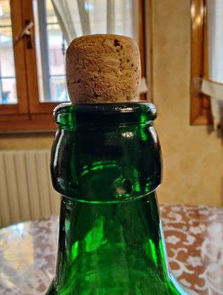 Damigiana in vetro verde da litri 5