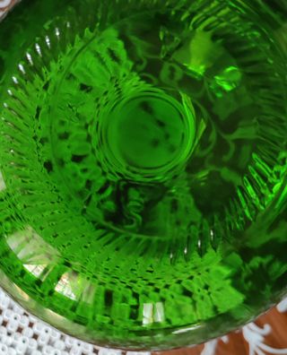 Damigiana in vetro verde da litri 5