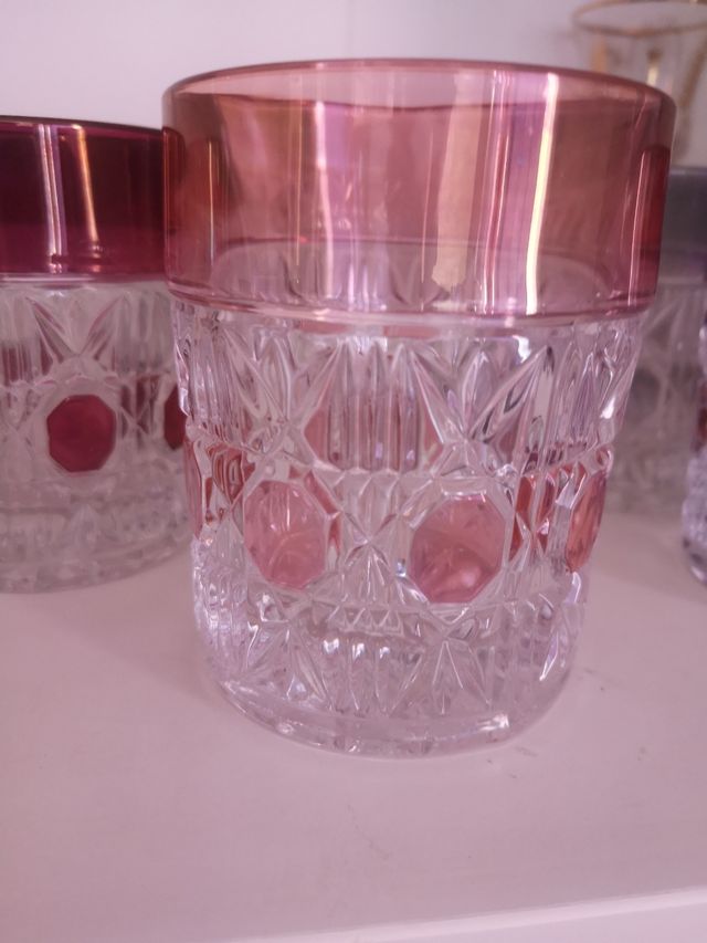 Vasos cristal bohemia