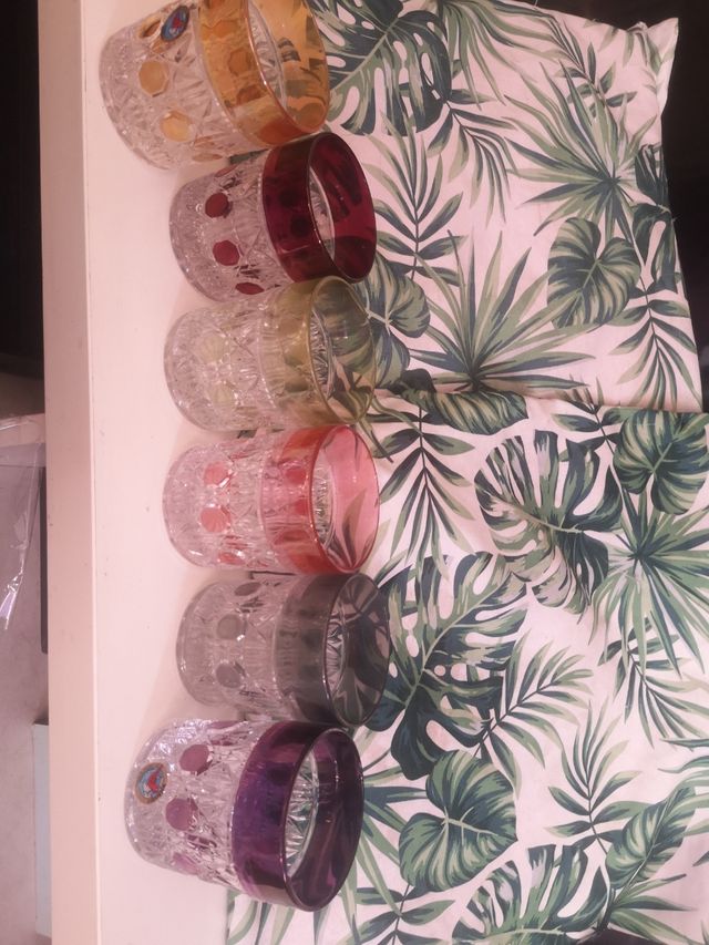 Vasos cristal bohemia