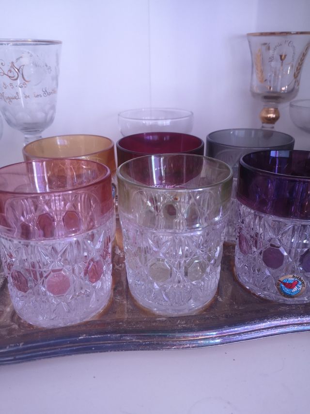 Vasos cristal bohemia