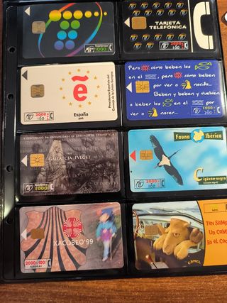 Tarjetas telefónicas. 