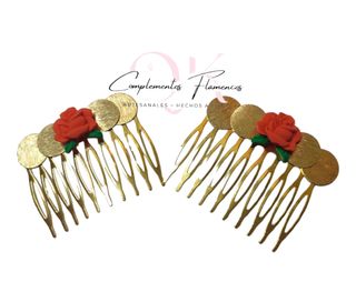 Pendientes y Peinecillos flamenca