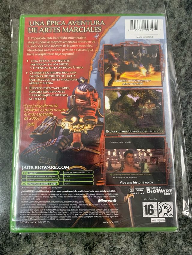 Jade Empire xbox precintado PAL ESP