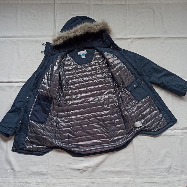 Abrigo impermeable azul Columbia XS