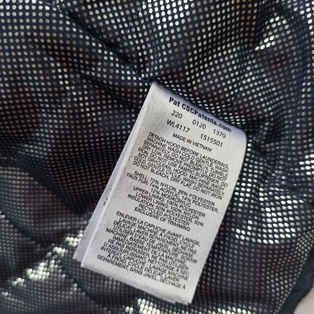 Abrigo impermeable azul Columbia XS