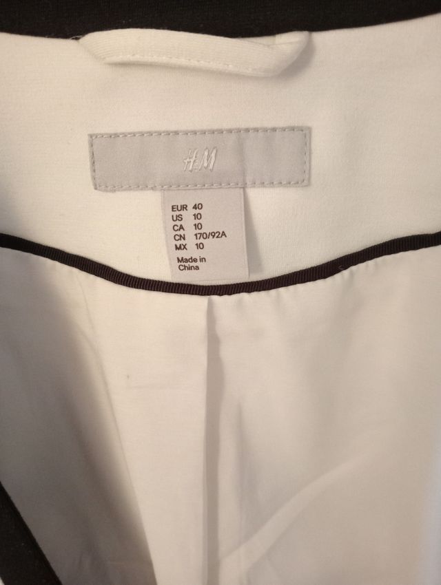 Giacca /blazer panna sfiancato