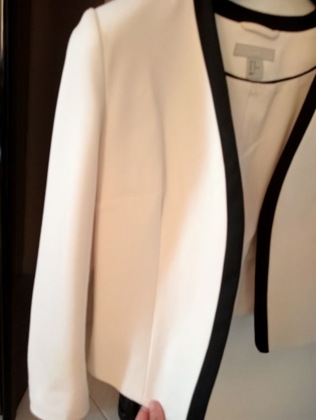 Giacca /blazer panna sfiancato
