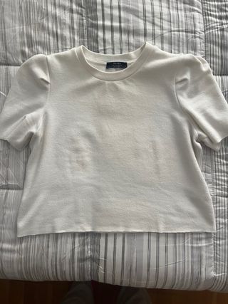 Jersey de manga corta abullonada