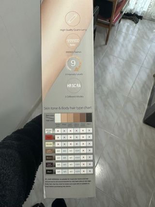 Depiladora luz pulsada IPL