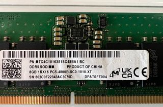 Memoria RAM DDR5 4800 Mhz