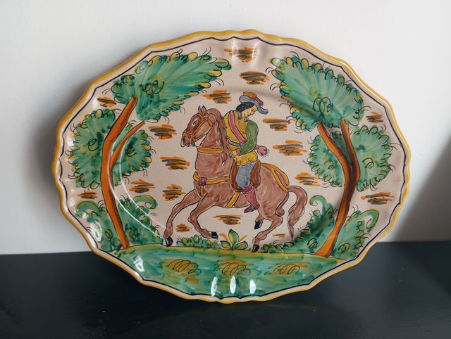 Bandeja antigua ceramica