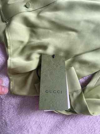 Camisa Gucci mujer en seda nueva con etiqueta 