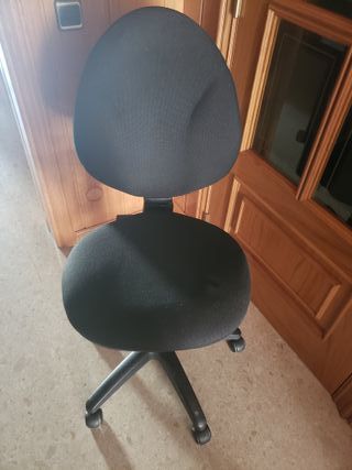 Silla De Escritorio Ofc Giratoria Sin Brazos Negro