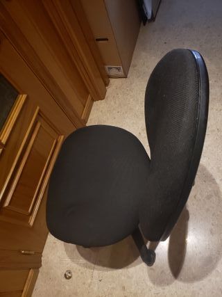 Silla De Escritorio Ofc Giratoria Sin Brazos Negro