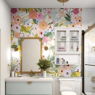 Eleganza Funzionale: Mobiletto da Bagno Sospeso in